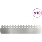  Rubnjaci za travnjak 10 pcs Srebrno 103 x 0 05 x 22 cm | shoptok.hr