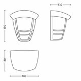 Philips rasveta creek spoljašnja zidna svetiljka crna max 1x60W 15387/30/16 | Eponuda.com