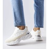 Gemre White sneakers with a silver insert Esquibel Cene