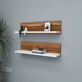 Woody Fashion Shelf - Walnut, White WalnutWhite Wall Shelf