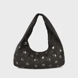 Torbe za čez ramo SMALL ALMA RIVET WASHED Kostanjeva