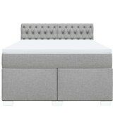  Krevet box spring s madracem svjetlosiva 160x200 cm tkanina | shoptok.hr