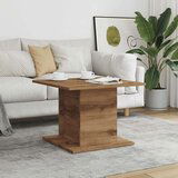vidaXL Klubska mizica artisan hrast 55,5x55,5x40 cm inženirski les | Shoptok.si