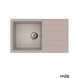 Milo Granitna sudopera Retto 78x46cm Pure sand ø90 | Eponuda.com