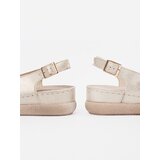 GOODIN Gold sandals with leather insole | Shoptok.si