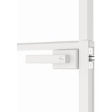 Sobna vrata bijela 76x201,5 cm kaljeno staklo i aluminij tanka | shoptok.hr