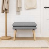  Klupa s dvostrukim slojem Svjetlosiva 60 x 40 x 46 cm Tkanina | shoptok.hr