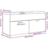  Kopalni&amp;scaron;ka omarica Star les 100 x 38,5 x 46 cm Konstruiran les, (5000092593) Slike