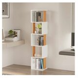 Hanah home Polica za knjige Milan White Natural | Eponuda.com