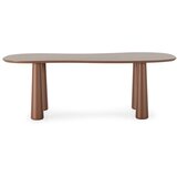 MOME Rjava klubska mizica z borovo mizno ploščo 110x220 cm Nahia – Cene