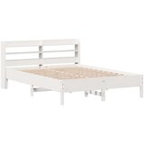 vidaXL Okvir kreveta bez madraca bijeli 140 x 190 cm masivna borovina | shoptok.hr