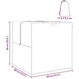 vidaXL Zunanja shranjevalna torba Črna 80 x 80 x 60 cm 210D tkanina | Shoptok.si