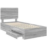  Okvir za krevet Siva Sonoma 90 x 190 cm Konstruirano drvo | shoptok.hr