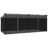  Sjenica s mrežastim zidovima 6 x 3 m antracit čelična | shoptok.hr