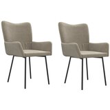 Maison Chic Jedilni stoli - Vzorci stoli 2 kosa svetlo siv žamet A468, (22032448) | Shoptok.si