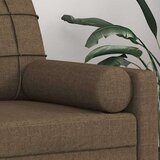  Jastuci 2 kom smeđi Ø 15 x 50 cm od tkanine | shoptok.hr