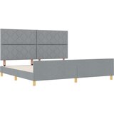 vidaXL Svjetlosiva Tkanina Krevetna Okvir 200x200 cm | shoptok.hr