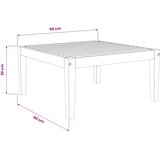  Stol za vrt Čvrsto drvo akacije Prirodna 60 x 60 x 30 cm | Eponuda.ba