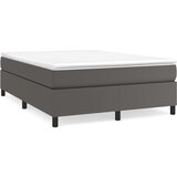 Maison Chic Box spring postelja - Vzmetna postelja z vzmetnico siva 140x190 cm umetno usnje SL6399, (21904274) | Shoptok.si