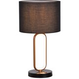 Rabalux stona lampa Domiro, LED, 8W, 3000K+E27, 46,5cm, Zlatno-crna | ePonuda.com