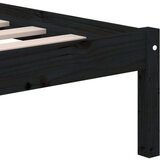  Posteljni okvir črn iz borovine 200x200 cm, (20647967) | Shoptok.si