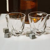 Sada 2 skrútených pohárov na whisky s chladiacimi kamennými kockami | shoptok.hr