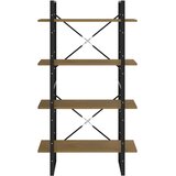 Ormarić za knjige s 4 razine 80 x 30 x 140 cm masivna borovina | Eponuda.com