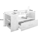 MID.YOU KLUBSKA MIZA, črna | Shoptok.si