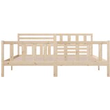  Posteljni okvir iz trdnega lesa 200x200 cm, (20646846) | Shoptok.si