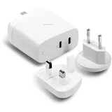 67W Dual USB-C Fast GaN PD Wall Charger White