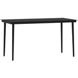  7-dijelni vrtni blagovaonski set crni | shoptok.hr