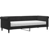  Dnevni krevet s madracem crni 80 x 200 cm baršunasti | shoptok.hr