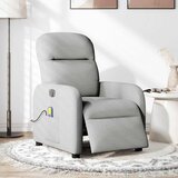 Maison Chic Električni masažni naslanjač - Relax naslanjač sivo blago, (22134921) | Shoptok.si