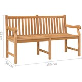  Vrtna klupa 150 cm od masivne tikovine | Eponuda.com