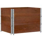 Maison Chic Vrtno korito - Greda - Cvetlični Lonec rjavo 80x60 cm trdna borovina, (21789995) | Shoptok.si