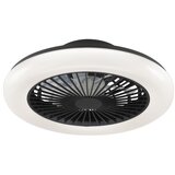 Brilliant LED prigušiva stropna svetiljka sa ventilatorom MONTERO LED/20W/230V crna + daljinski upravljač | Eponuda.com