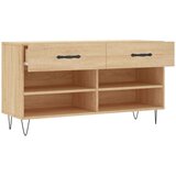 vidaXL klupa za cipele boja hrasta 102 x 35 x 55 cm konstruirano drvo | shoptok.hr
