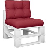  Jastuci za palete 2 kom boja vina od tkanine Crvena 50 x 50 x 12 cm | Shoptok.si
