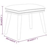  Stolček za noge črn 45x29,5x35 cm žamet, (20983594) | Shoptok.si