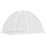  Komarnik Mongolia s vratima 220 mrežasti bijeli 200x150x140 cm | shoptok.hr