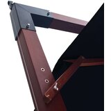  Viseći suncobran s drvenom šipkom 400 x 300 cm crni | shoptok.hr