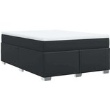  Krevet s oprugama i madracem crni 140 x 190 cm od umjetne kože | shoptok.hr