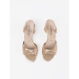GOODIN Golden elegant sandals on a low heel | shoptok.hr