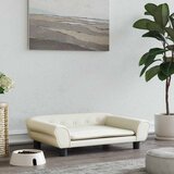  Krevet za pse krem 70 x 48 x 22 cm baršunasti | shoptok.hr