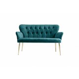 Atelier Del Sofa sofa dvosed paris gold metal petrol blue Cene