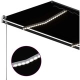  Avtomatska tenda LED + senzor 3,5x2,5 m antracitna, (20729096) | Shoptok.si