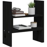  Stalak za monitor crni (39 - 72) x 17 x 43 cm masivna borovina | shoptok.hr