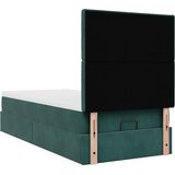 Okvir kreveta s madracima tamnozeleni 80x200cm baršunasti | shoptok.hr