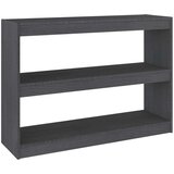 vidaXL knjižna omara za razdelitev prostora siva 100x30x71,5 cm | Shoptok.si