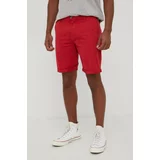 Solid Kratke hlače za muškarce, boja: crvena